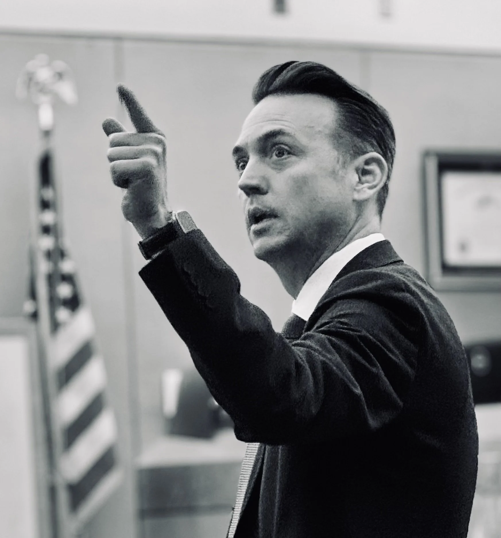 Aaron J. Veuleman in a courtroom